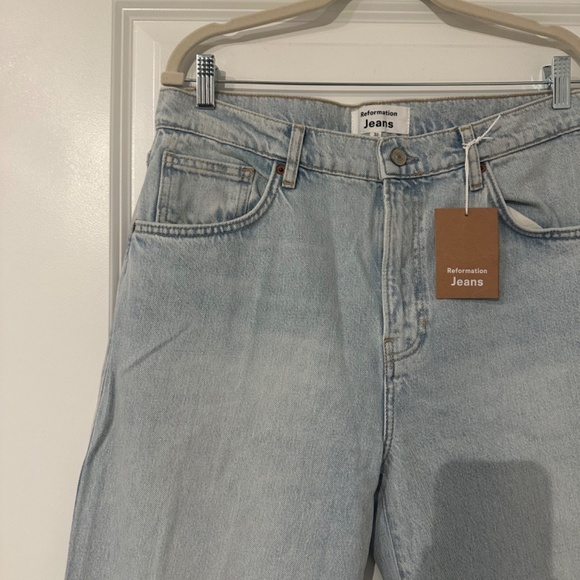 Reformation Val 90's Mid-Rise Straight Jeans - Picture 2 of 6